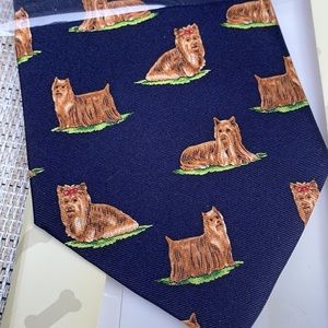 NWT Yorkie Silk Tie Made in the USA